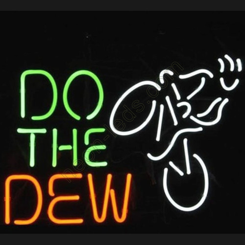 Do The Dew Mountain Bike Logo Neon Beer Sign WL-NB301