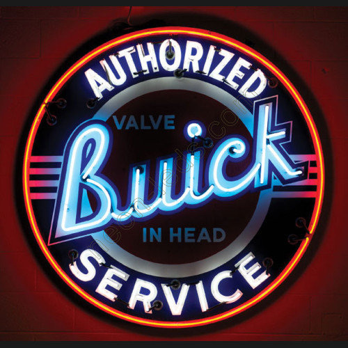 Authorized Service Buick Neon Auto Sign WL-AUN02-B