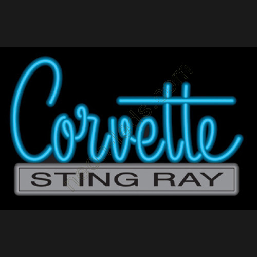 C2 Corvette Sting Ray Neon Auto Sign WL-AUN43-3