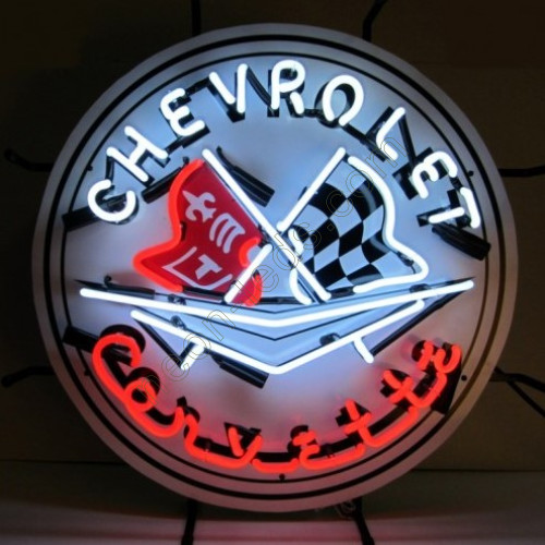 Chevrolet Flag Neon Auto Sign WL-AUN12B