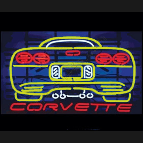 Yellow Corvette Neon Auto Sign WL-AUN99-Y