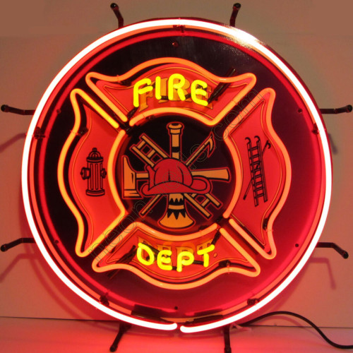 FIRE DEPARTMENT NEON AUTO SIGN WL-AUN110 FIRE DEPARTMENT NEON AUTO SIGN WL-AUN110