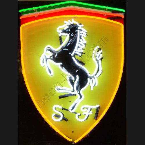 Ferrari neon auto sign with background WL-221103