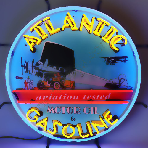 ATLANTIC GASOL278INE NEON AUTO SIGN WL-AUN102