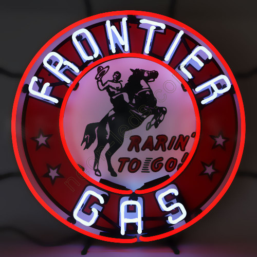 FRONTIER GASOLINE NEON AUTO SIGN WL-AUN117