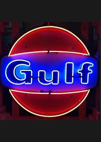 Gulf Gasoline Neon auto Sign
