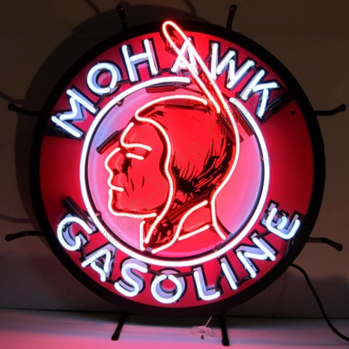 Mohawk Gasoline Neon Auto Sign WL-MOK1701