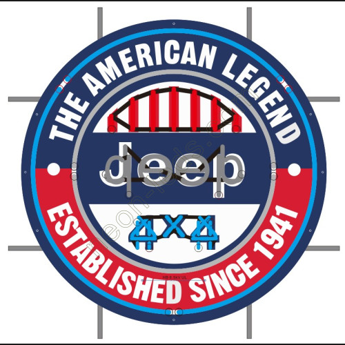 The american legend Jeep 4X4 neon auto sign WL-JEEP02
