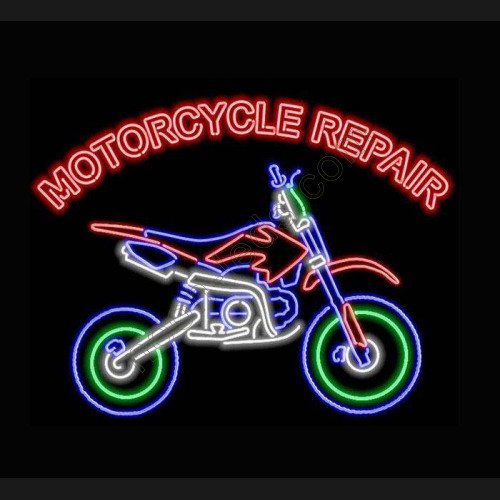 Motorcycle Repair Neon Auto Sign WL-MOT001-9