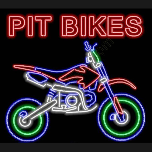 PIT BIKES Neon Auto Sign WL-MOT001-8