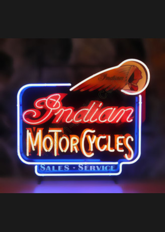 Indian Motorcycles neon auto sign