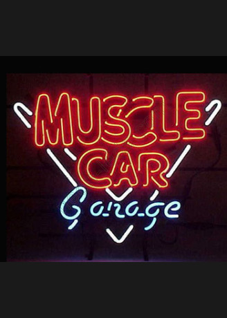Muscle Car Garage Neon Auto Sign