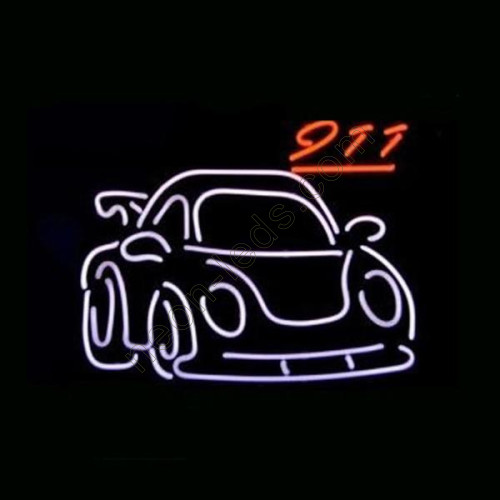 Porsche 911 Gt2 Car Dealer Beerbar Neon Auto Sign WL-AUN23-5