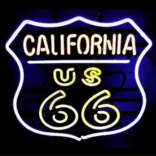 California Route 66 Neon Auto Sign WL-C661