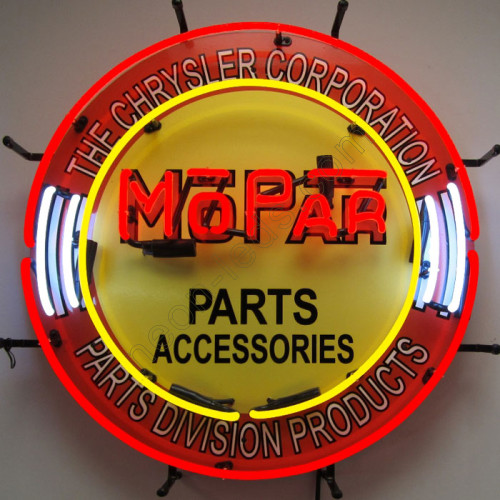 MOPAR Parts Accessories Neon Auto Sign WL-MOP036-3