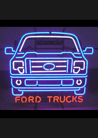 Ford Trucks Neon Auto Sign