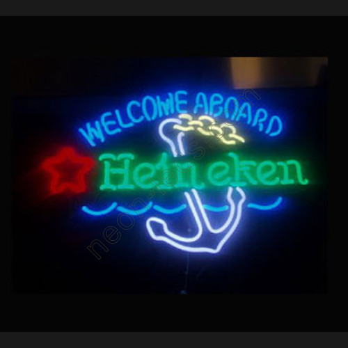 Heineken Welcome Aboard Nautical Neon Sign WL-NBN026