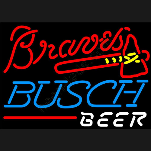 Busch atlanta-braves mlb NEON BEER SIGN WL-BUS001