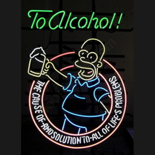 To alcohol neon sign WL-ALC001