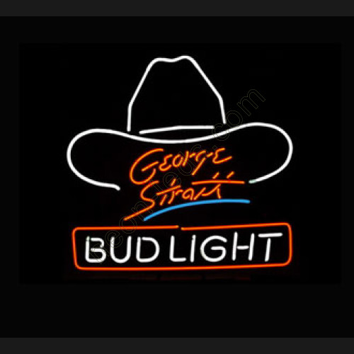 Bud Light Large George Strait Neon Beer Sign WL-NBN013