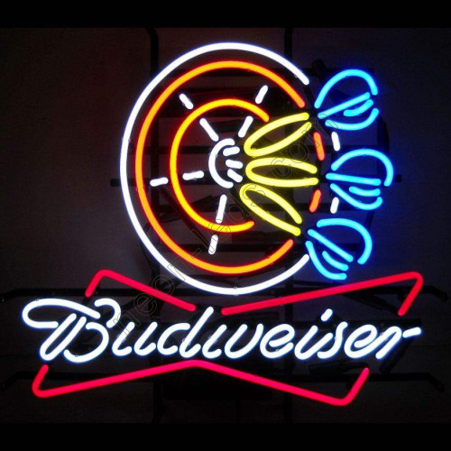 Budweiser Darts Neon Beer Sign WL-NBN050-BD07