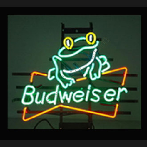 Budweiser Frog Neon Beer Sign WL-NBN017