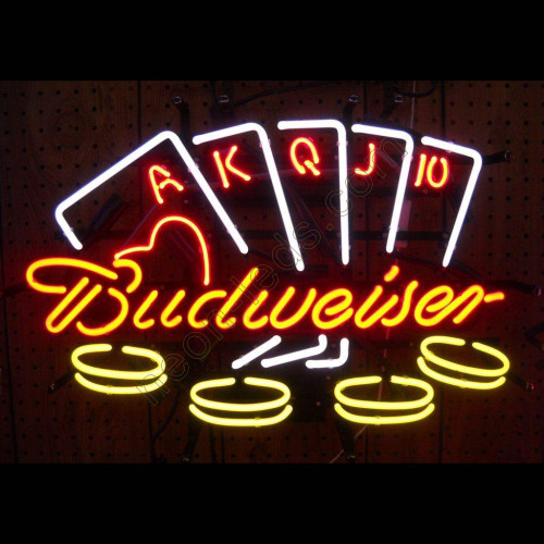 Budweiser Poker Neon Sign WL-NBN050-BD08