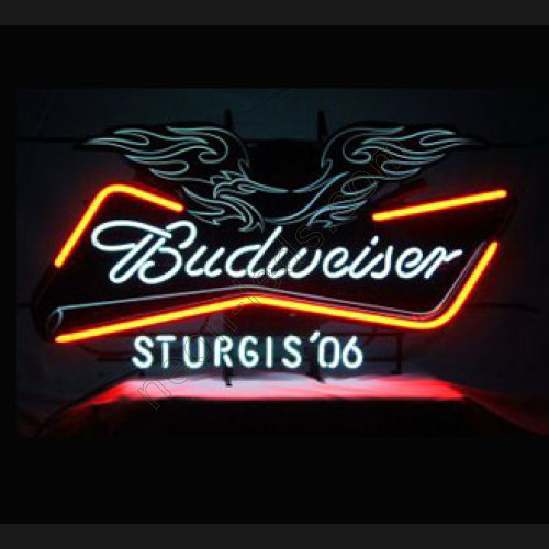 Budweiser Sturgis'06 Neon Beer Sign WL-NBN005