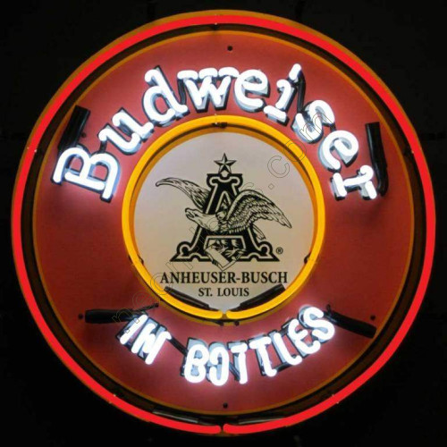 Budweiser In Bottles Neon Sign WL-NBN050-BD04