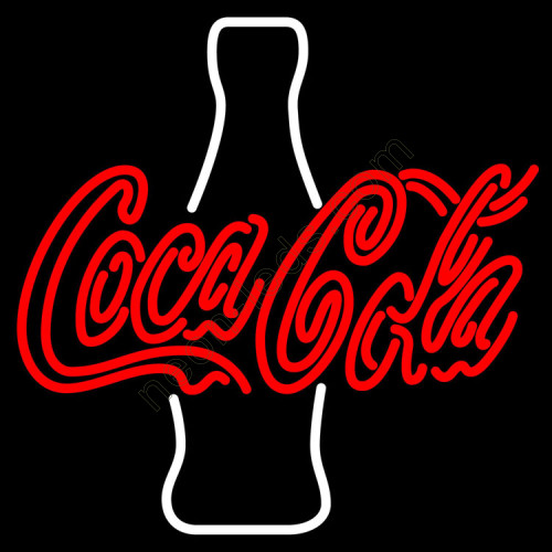 Coca Cola White Bottle Neon Beer Sign WL-NCCL25