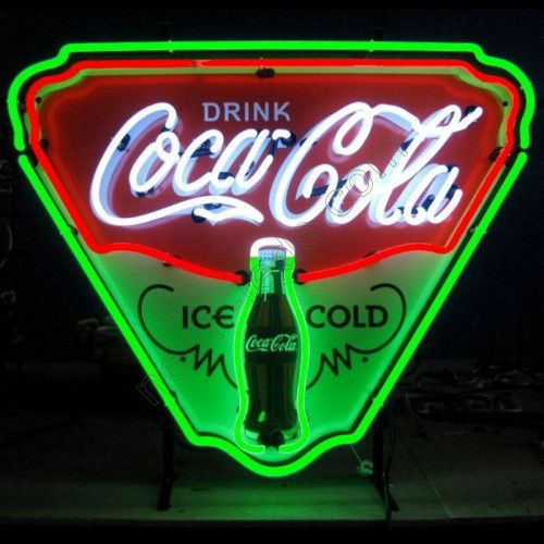 Coca Cola Drink Neon Sign with background WL-NBN022-1 Coca Cola Drink Neon Sign with background WL-NBN022-1