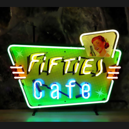 Fifties Cafe neon sign WL-NS868 Fifties Cafe neon sign WL-NS868