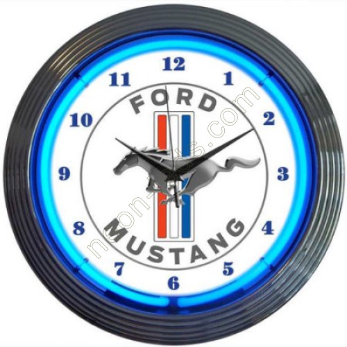 Ford mustang neon clock WL-NCS016