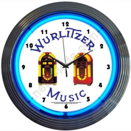 Wurlitzer jukebox neon clock WL-NCS001