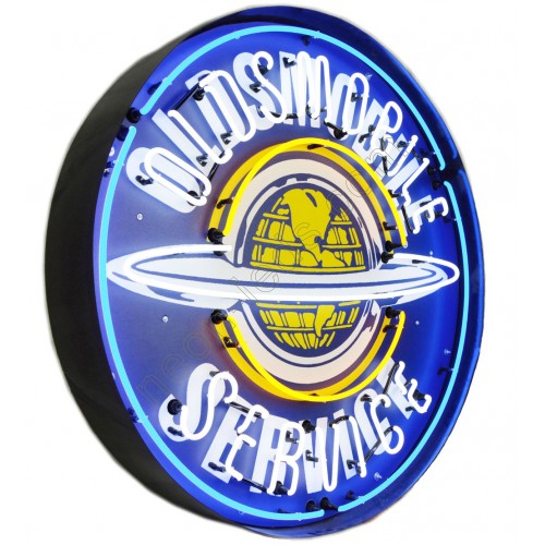 OLDSMOBILE SERVICE NEON SIGN in steel WL-OLD231