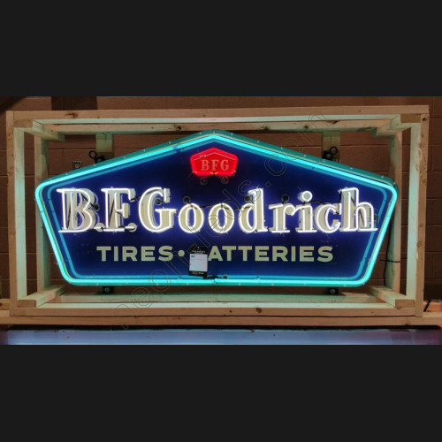 Bf goodrich tires and batteries neon sign WL-BF04