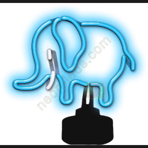 Blue Elephant Neon Sculpture WL-TN009 Blue Elephant Neon Sculpture WL-TN009