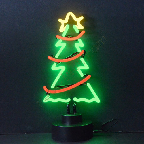 Christmas Tree With Garland Neon Sculpture WL-TN073