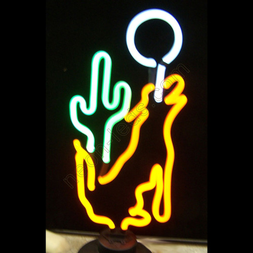 COYOTE MOON CACTUS NEON SCULPTURE WL-TN012 COYOTE MOON CACTUS NEON SCULPTURE WL-TN012