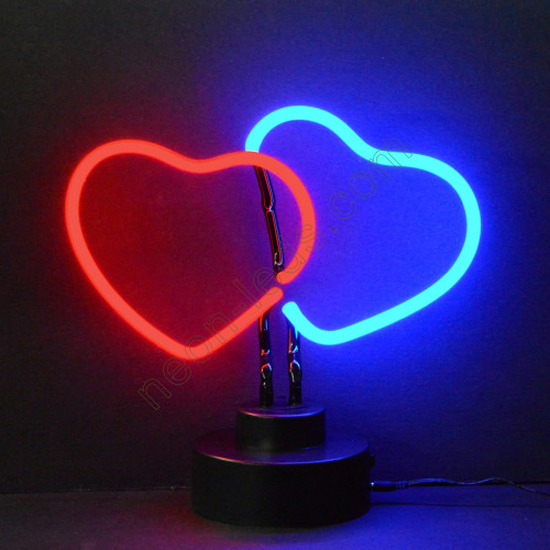 DOUBLE HEART NEON SCULPUT WL-TN016